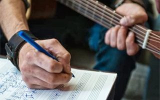 musician writing songs